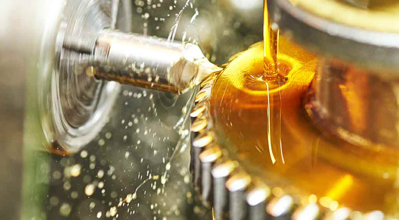 metalworking industry. tooth gear cogwheel machining by cutting